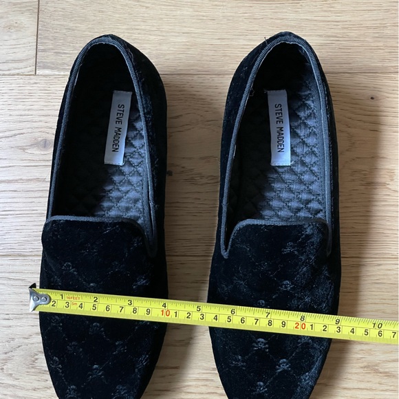 Steve Madden Velvet Skull Smoking Loafers Size Mens 10.5 - Picture 6 of 9